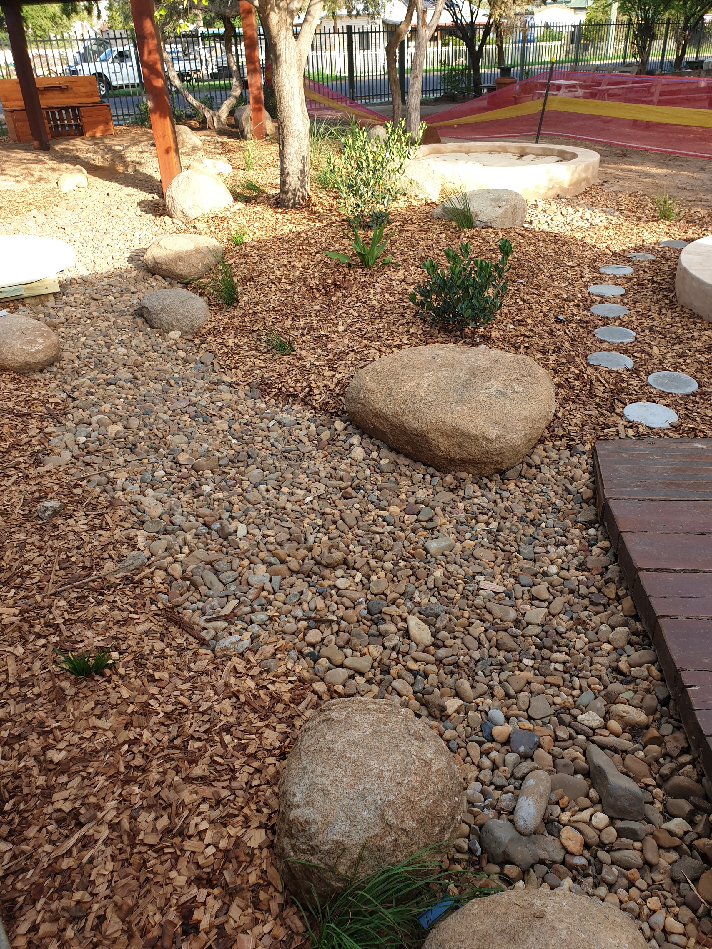 Childcare Playground, Sandpit, Native Garden Concept